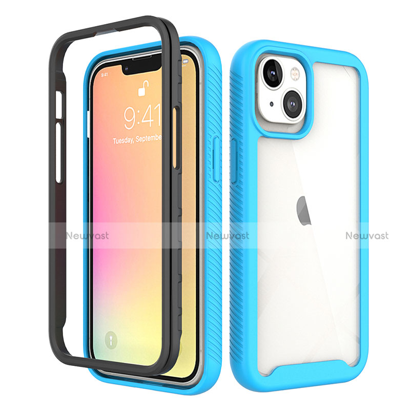 Ultra-thin Silicone Gel Soft Matte Finish Front and Back Case 360 Degrees Cover for Apple iPhone 14