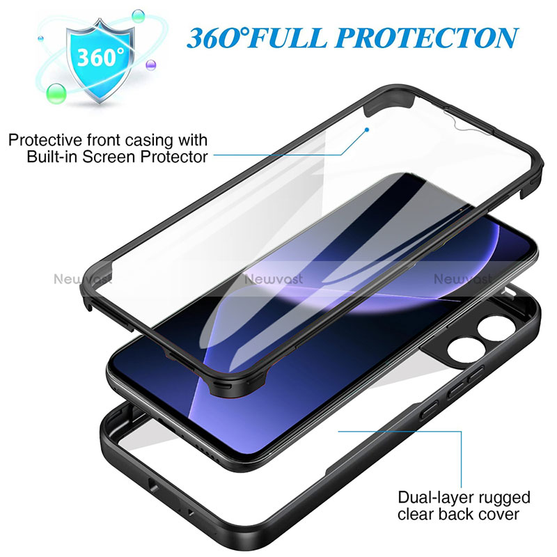 Ultra-thin Silicone Gel Soft Matte Finish Front and Back Case 360 Degrees Cover for Xiaomi Mi 13T 5G