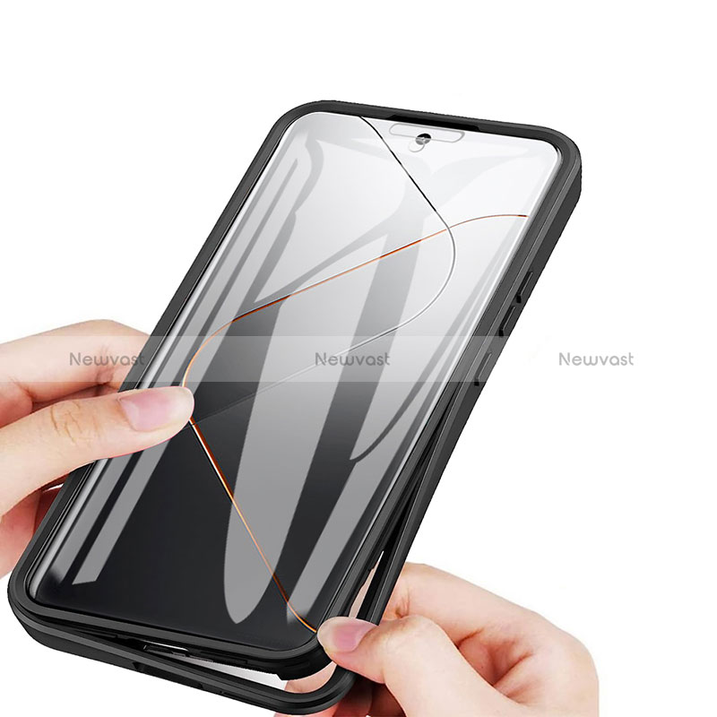 Ultra-thin Silicone Gel Soft Matte Finish Front and Back Case 360 Degrees Cover for Xiaomi Mi 14 5G