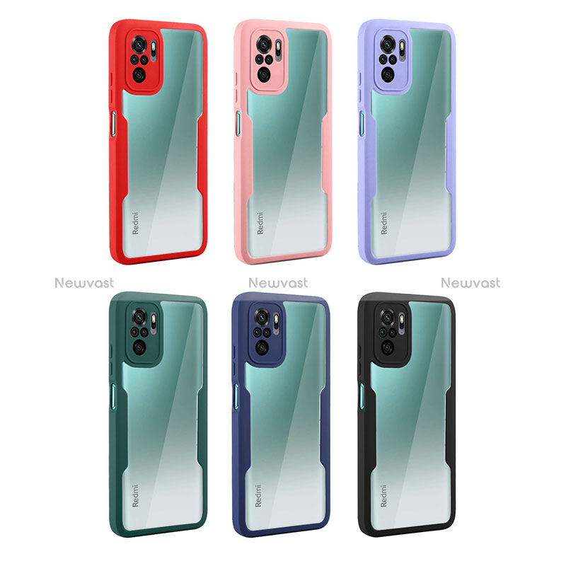 Ultra-thin Silicone Gel Soft Matte Finish Front and Back Case 360 Degrees Cover for Xiaomi Redmi Note 10 4G