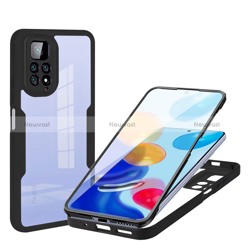 Ultra-thin Silicone Gel Soft Matte Finish Front and Back Case 360 Degrees Cover for Xiaomi Redmi Note 11S 4G