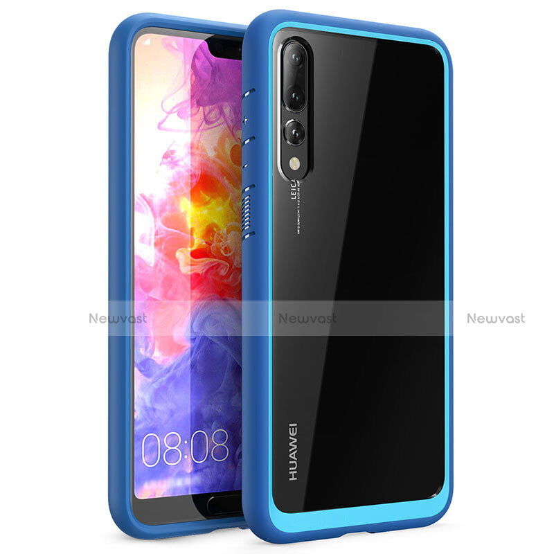 Ultra-thin Silicone Gel Soft Matte Finish Front and Back Case 360 Degrees Cover M01 for Huawei P20 Pro