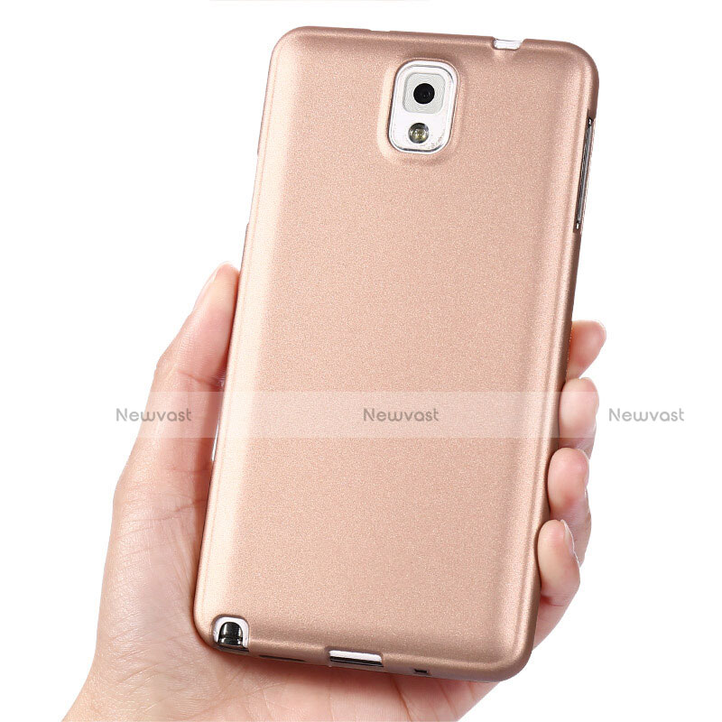 Ultra-thin Silicone TPU Soft Case for Samsung Galaxy Note 3 N9000 Gold