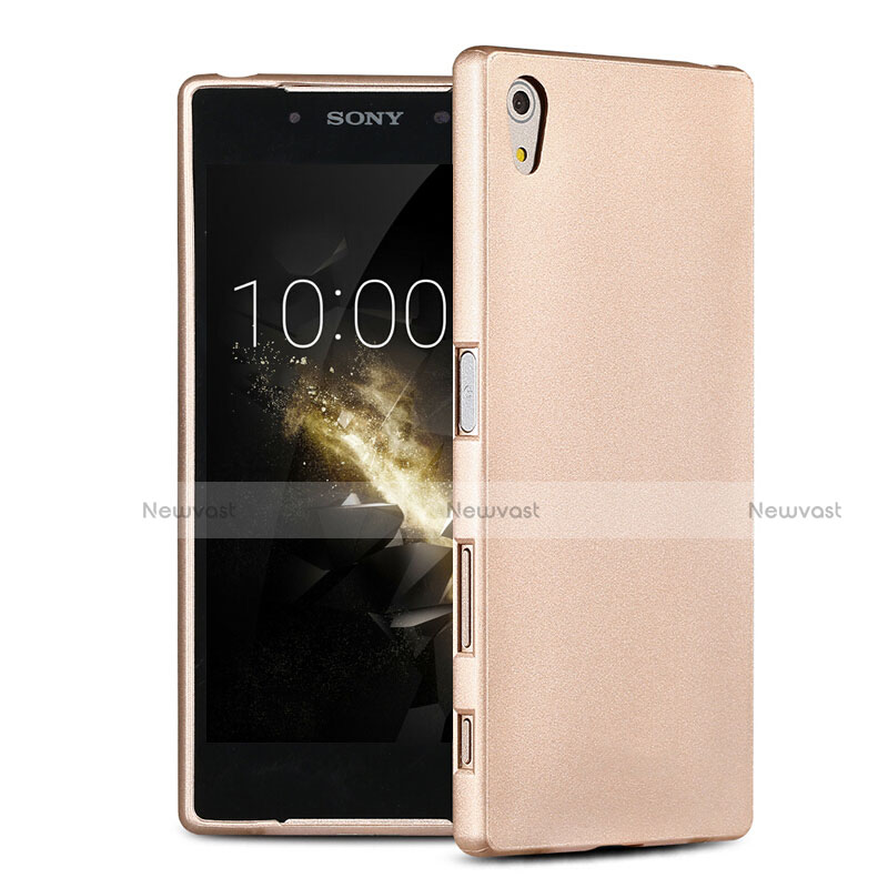 Ultra-thin Silicone TPU Soft Case for Sony Xperia Z5 Gold