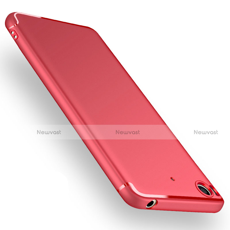 Ultra-thin Silicone TPU Soft Case for Xiaomi Mi 5S 4G Red