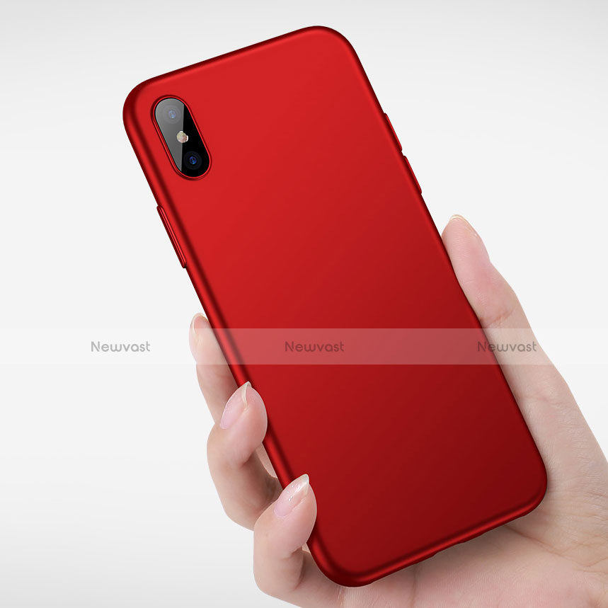 Ultra-thin Silicone TPU Soft Case S05 for Apple iPhone X Red