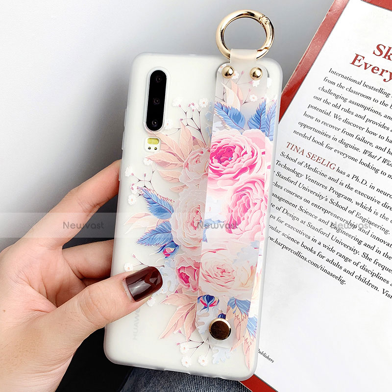 Ultra-thin Transparent Flowers Soft Case Cover for Huawei P30