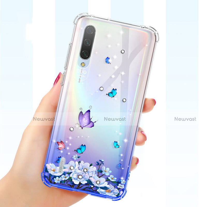 Ultra-thin Transparent Flowers Soft Case Cover for Xiaomi Mi A3