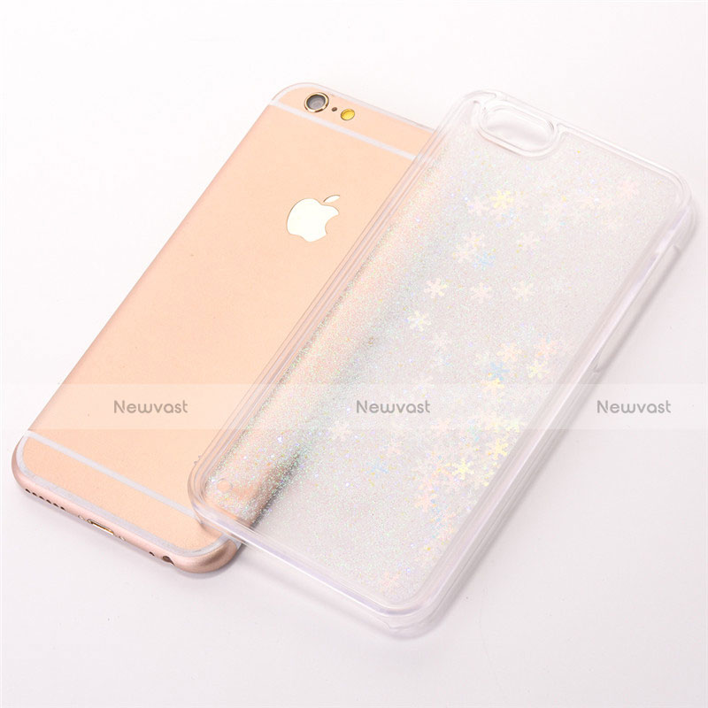 Ultra-thin Transparent Flowers Soft Case Cover T01 for Apple iPhone 6