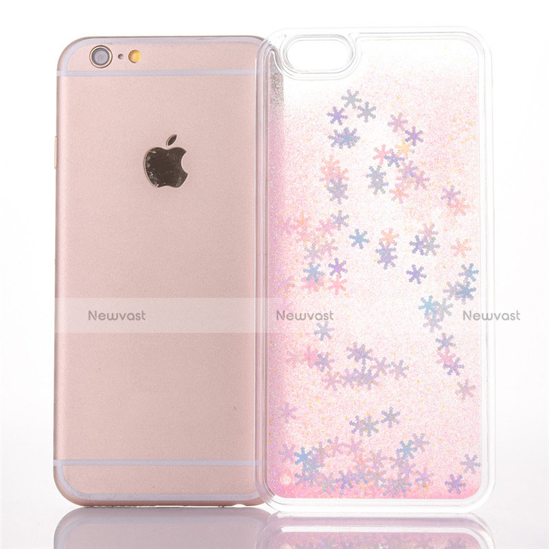 Ultra-thin Transparent Flowers Soft Case Cover T01 for Apple iPhone 6 Plus