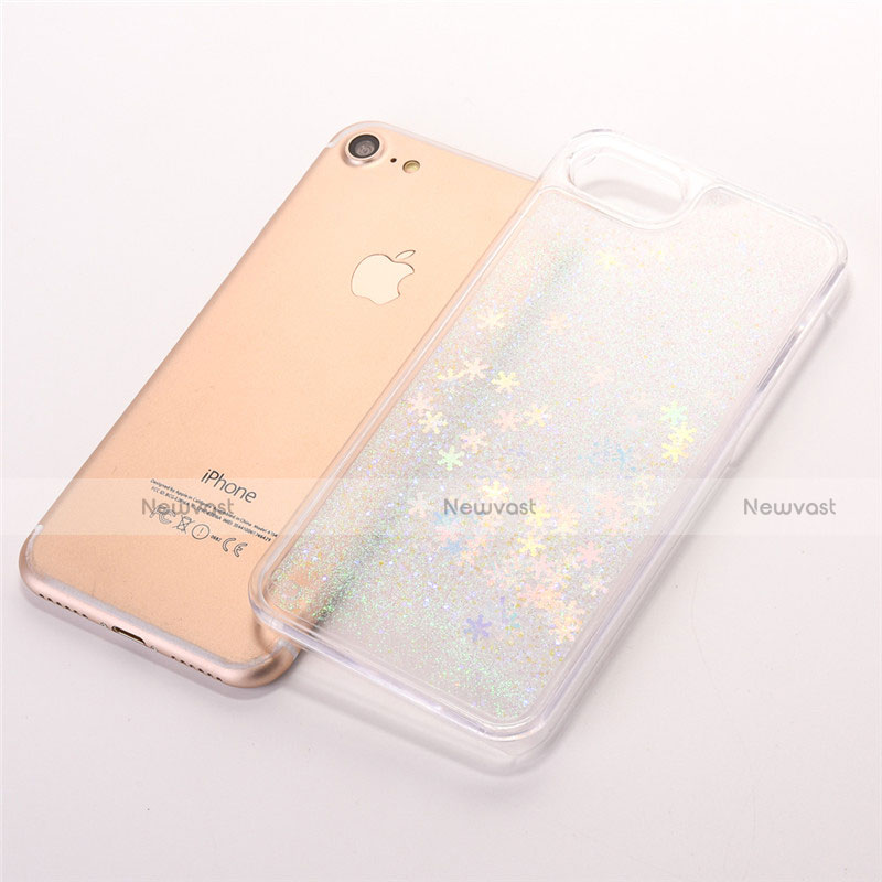 Ultra-thin Transparent Flowers Soft Case Cover T01 for Apple iPhone 7