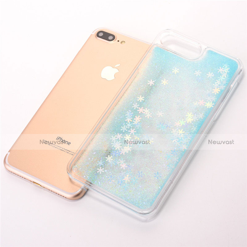 Ultra-thin Transparent Flowers Soft Case Cover T01 for Apple iPhone 7 Plus