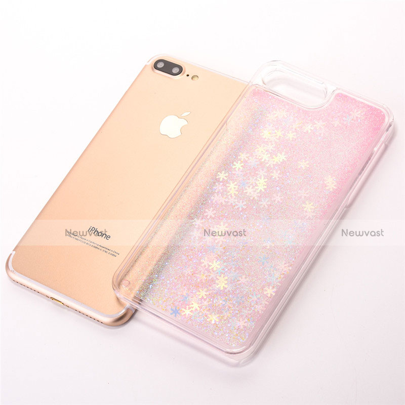 Ultra-thin Transparent Flowers Soft Case Cover T01 for Apple iPhone 7 Plus