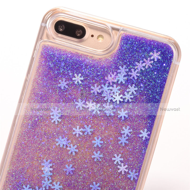 Ultra-thin Transparent Flowers Soft Case Cover T01 for Apple iPhone 8 Plus