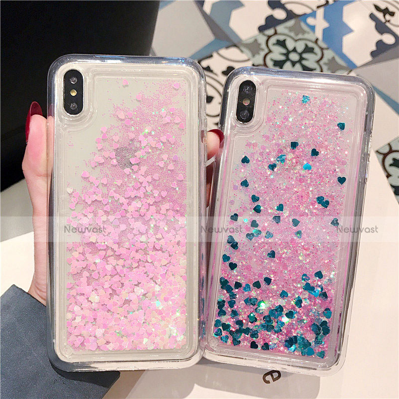 Ultra-thin Transparent Flowers Soft Case Cover T02 for Apple iPhone Xs