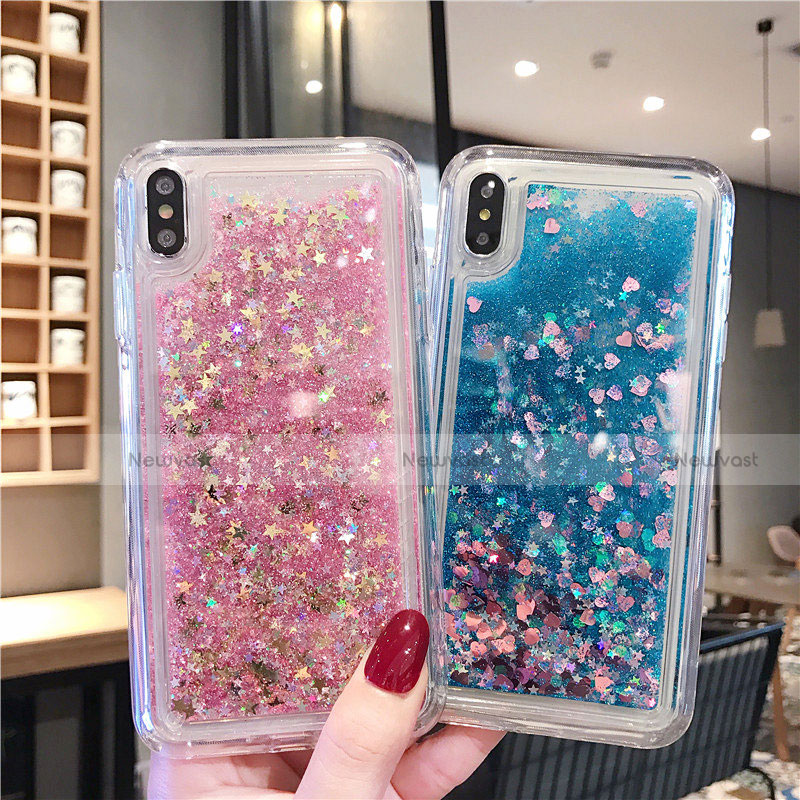 Ultra-thin Transparent Flowers Soft Case Cover T02 for Apple iPhone Xs