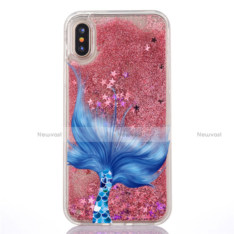 Ultra-thin Transparent Flowers Soft Case Cover T04 for Apple iPhone X Mixed