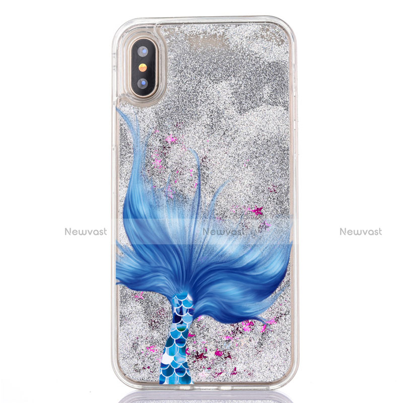 Ultra-thin Transparent Flowers Soft Case Cover T04 for Apple iPhone Xs Max