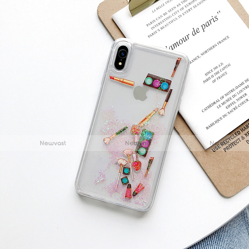 Ultra-thin Transparent Flowers Soft Case Cover T11 for Apple iPhone XR