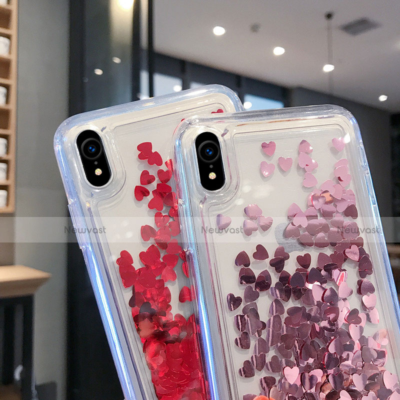 Ultra-thin Transparent Flowers Soft Case Cover T14 for Apple iPhone XR