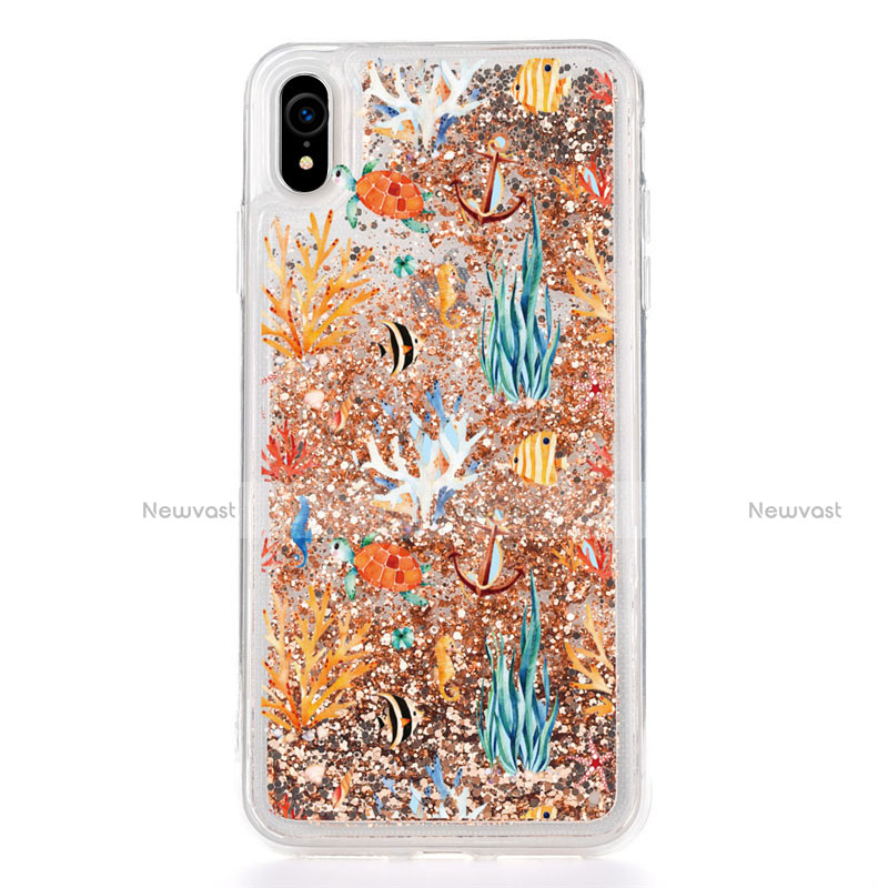 Ultra-thin Transparent Flowers Soft Case Cover T17 for Apple iPhone XR