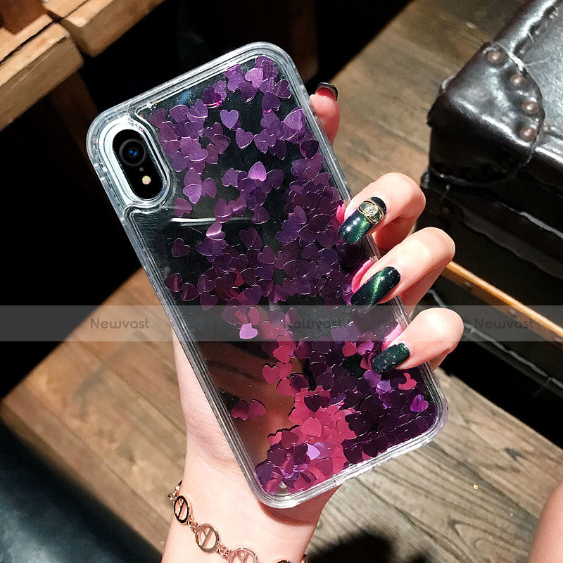 Ultra-thin Transparent Flowers Soft Case Cover T26 for Apple iPhone XR