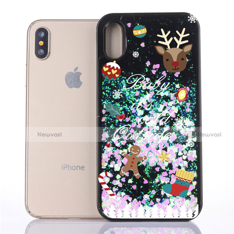 Ultra-thin Transparent Flowers Soft Case Cover Z02 for Apple iPhone X