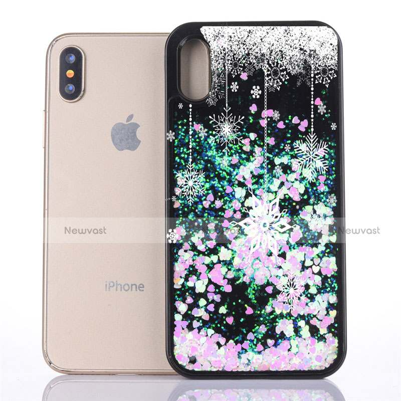 Ultra-thin Transparent Flowers Soft Case Cover Z02 for Apple iPhone Xs Max