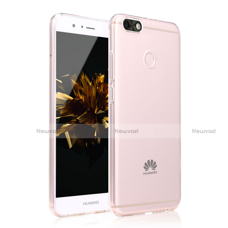 Ultra-thin Transparent Gel Gradient Soft Case Cover for Huawei Y6 Pro (2017) Clear