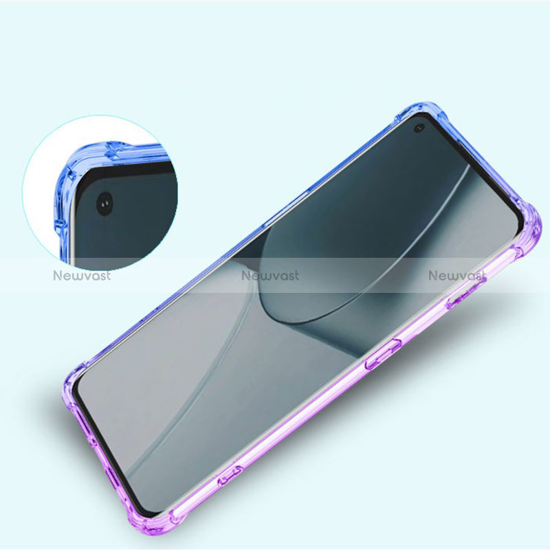 Ultra-thin Transparent Gel Gradient Soft Case Cover for OnePlus 10 Pro 5G