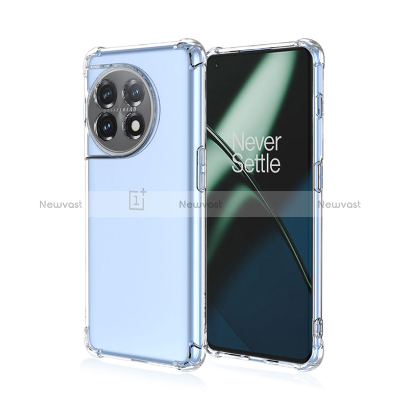 Ultra-thin Transparent Gel Gradient Soft Case Cover for OnePlus 11R 5G Clear