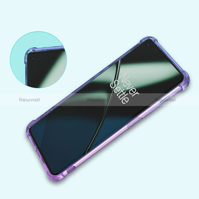 Ultra-thin Transparent Gel Gradient Soft Case Cover for OnePlus Ace 2 Pro 5G