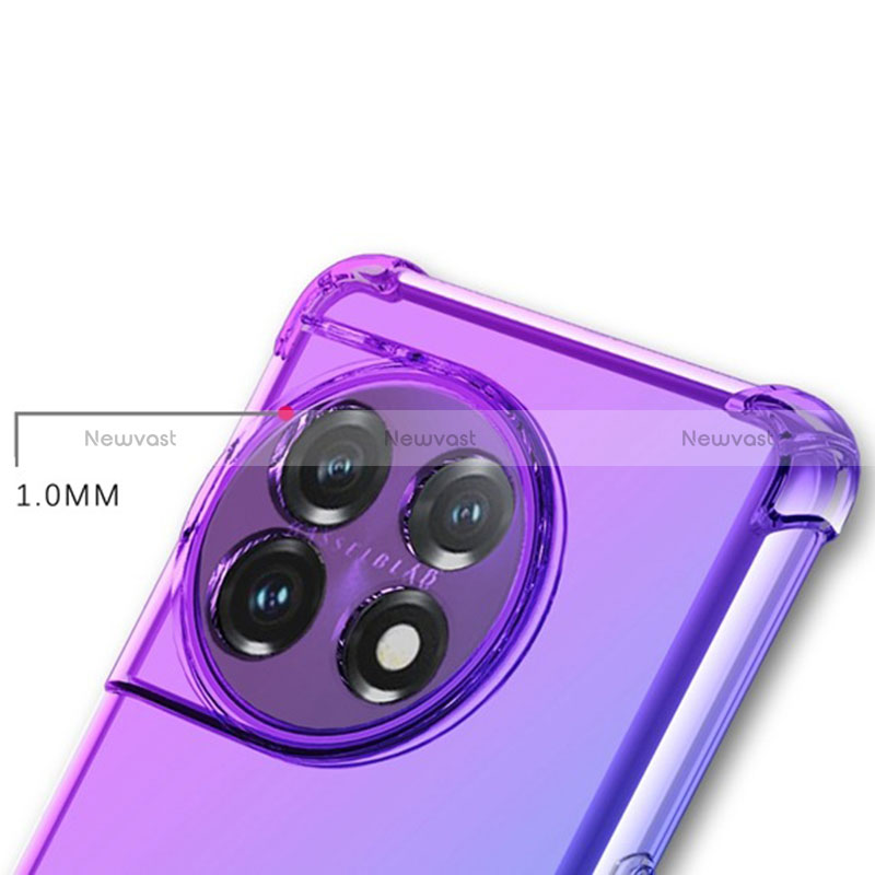 Ultra-thin Transparent Gel Gradient Soft Case Cover for OnePlus Ace 2 Pro 5G