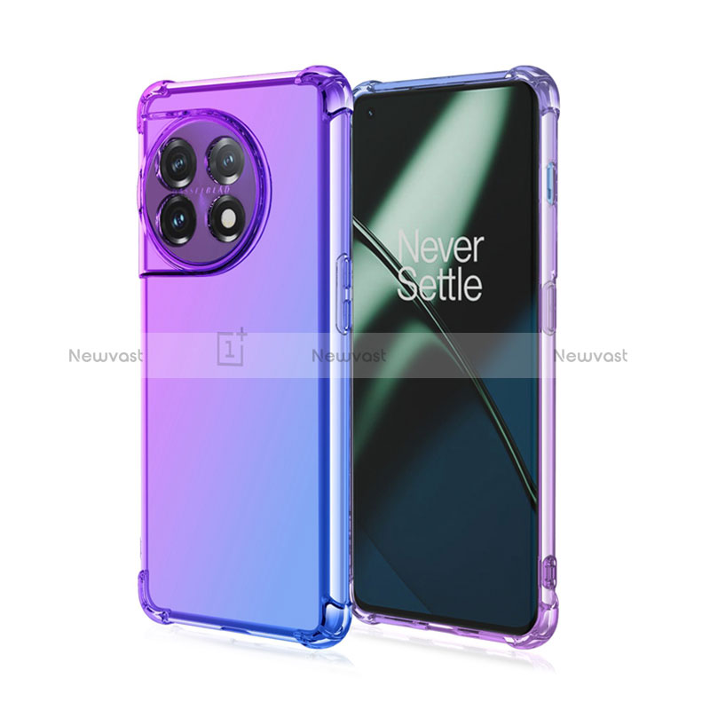 Ultra-thin Transparent Gel Gradient Soft Case Cover for OnePlus Ace 2 Pro 5G