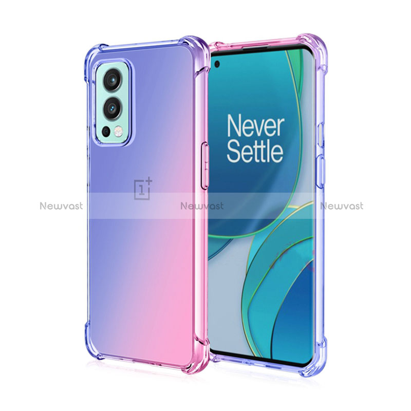 Ultra-thin Transparent Gel Gradient Soft Case Cover for OnePlus Nord 2 5G