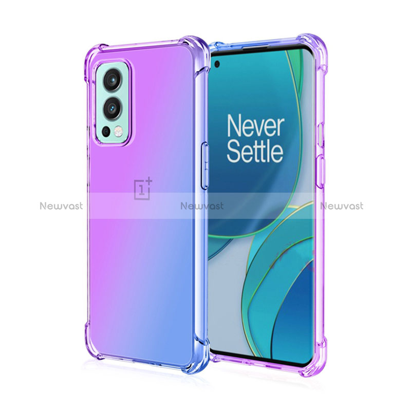 Ultra-thin Transparent Gel Gradient Soft Case Cover for OnePlus Nord 2 5G