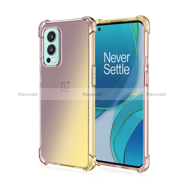 Ultra-thin Transparent Gel Gradient Soft Case Cover for OnePlus Nord 2 5G