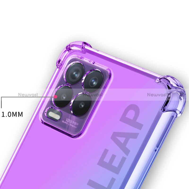 Ultra-thin Transparent Gel Gradient Soft Case Cover for Realme 8 4G