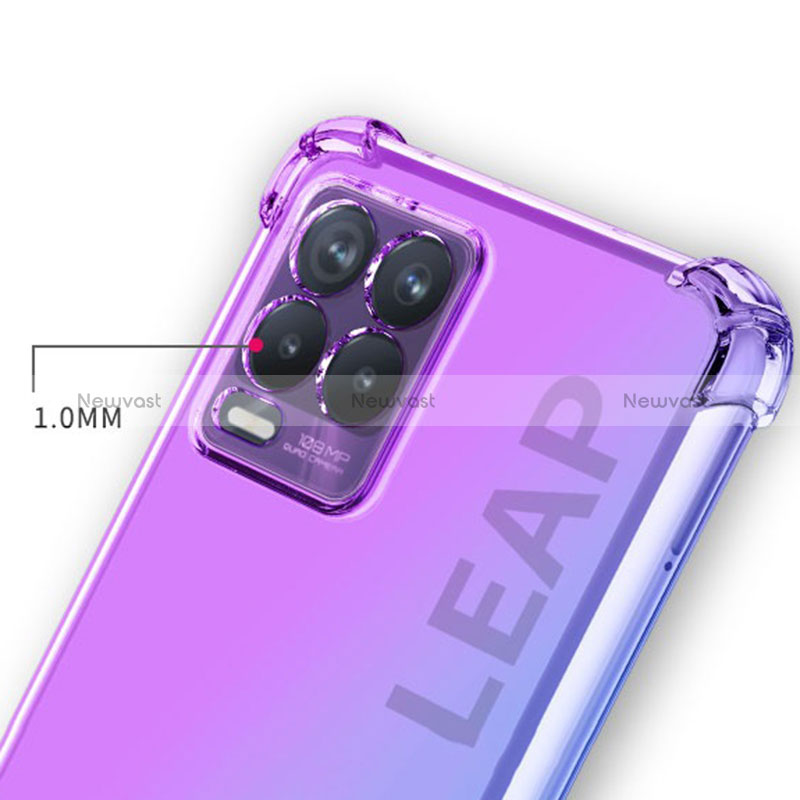 Ultra-thin Transparent Gel Gradient Soft Case Cover for Realme 8 5G