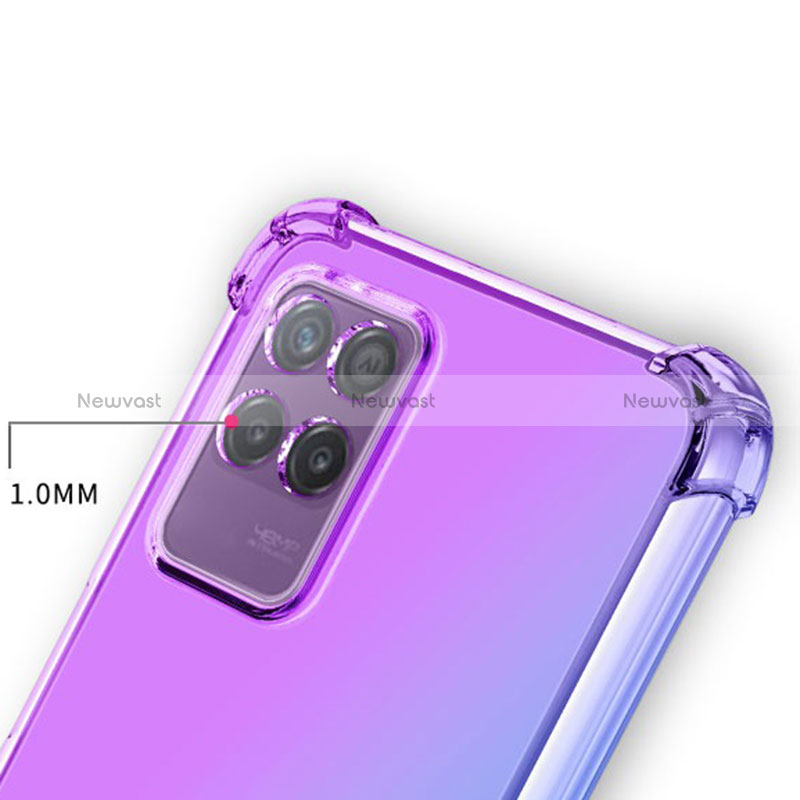 Ultra-thin Transparent Gel Gradient Soft Case Cover for Realme 8i