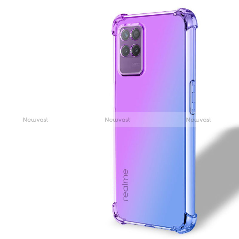 Ultra-thin Transparent Gel Gradient Soft Case Cover for Realme 8i