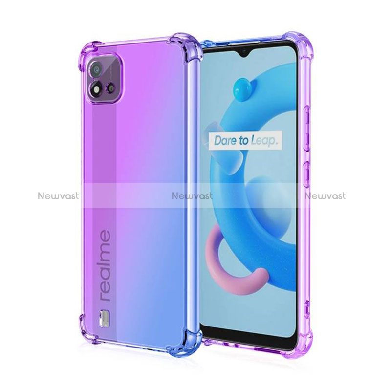 Ultra-thin Transparent Gel Gradient Soft Case Cover for Realme C11 (2021)