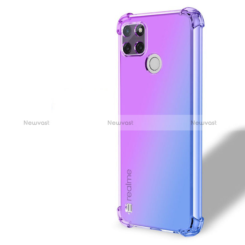 Ultra-thin Transparent Gel Gradient Soft Case Cover for Realme C21Y