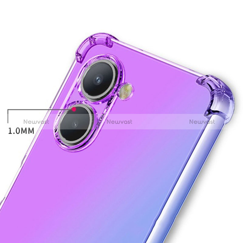 Ultra-thin Transparent Gel Gradient Soft Case Cover for Realme C33