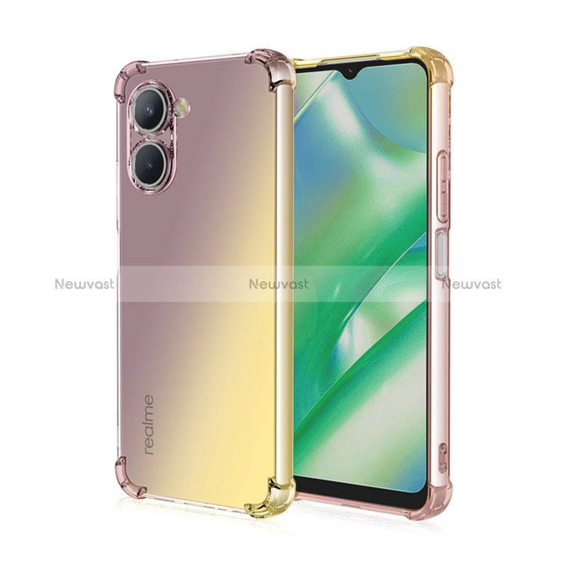 Ultra-thin Transparent Gel Gradient Soft Case Cover for Realme C33