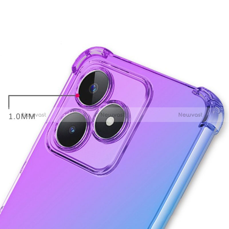 Ultra-thin Transparent Gel Gradient Soft Case Cover for Realme C51