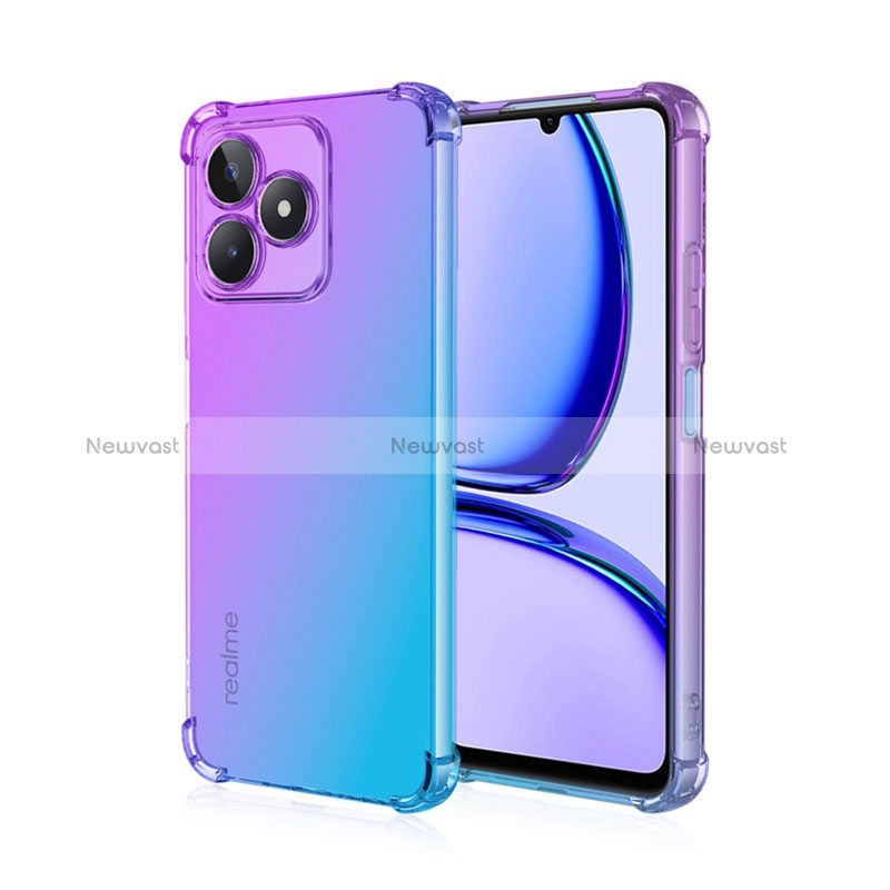 Ultra-thin Transparent Gel Gradient Soft Case Cover for Realme C51