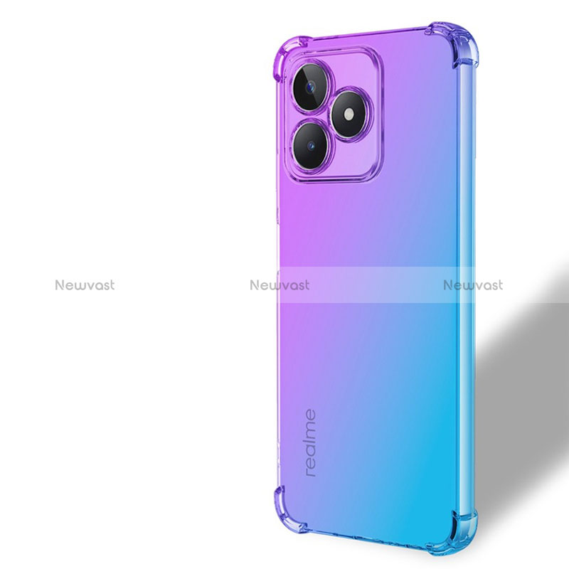 Ultra-thin Transparent Gel Gradient Soft Case Cover for Realme C51