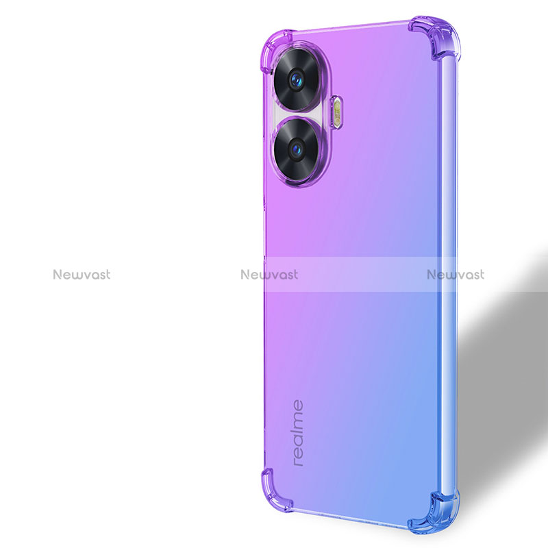 Ultra-thin Transparent Gel Gradient Soft Case Cover for Realme C55