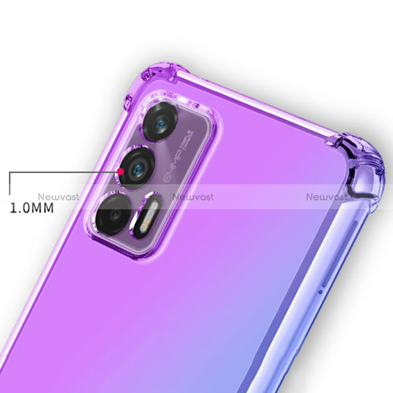 Ultra-thin Transparent Gel Gradient Soft Case Cover for Realme GT 5G